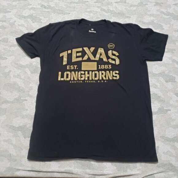 Texas Longhorns Shirt Mens Small Black Fanatics Short Sleeve - Picture 2 of 10